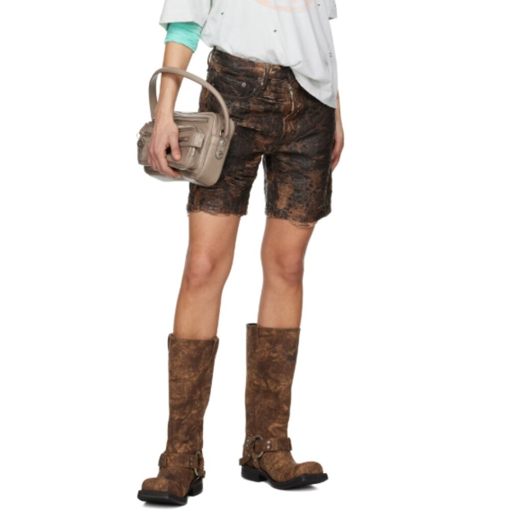 BNWT SS25 ACNE STUDIOS LOOSE FIT DENIM MONOGRAM SHORTS 46 & 50